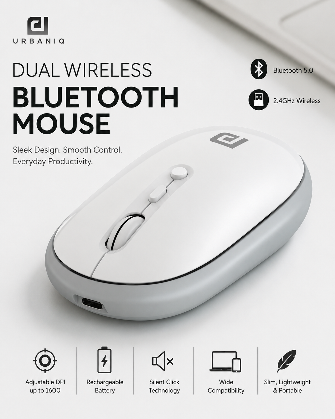 Pro Dual Wireless Bluetooth Mouse