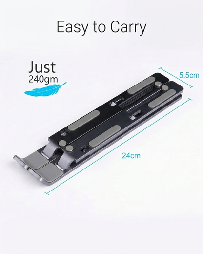 Adjustable Aluminum Laptop Stand for MacBook & Laptops | Ergonomic Desk Stand