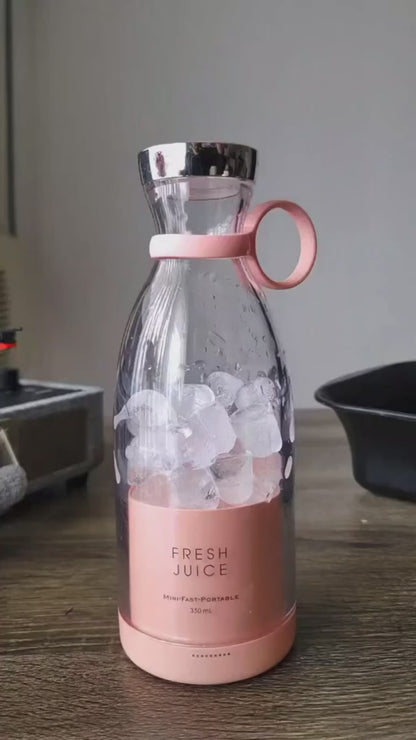 Electric Portable Mini Juicer Bottle – USB Rechargeable Blender for Smoothies & Shakes